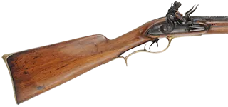 Antique Double Shotgun,
28 gauge, 30-1/2" Damascus barrels,
reconverted flintlock, refinished walnut, used, 
signed by Staeth A Wertheim Antique Double Shotgun,
28 gauge, 30-1/2" Damascus barrels,
reconverted flintlock, refinished walnut, used, 
signed by Staeth A Wertheim